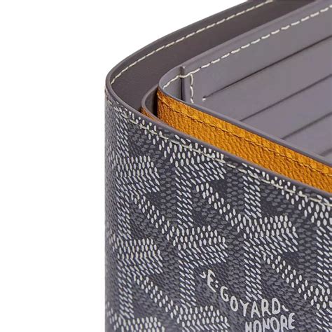 goyard bifold wallet gray|goyard victoire wallet price.